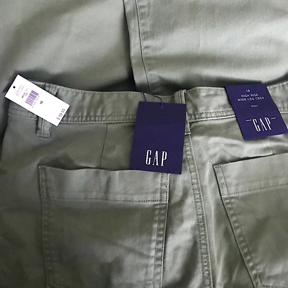 Gap High Rise, Wide-Legged Crop Pants
